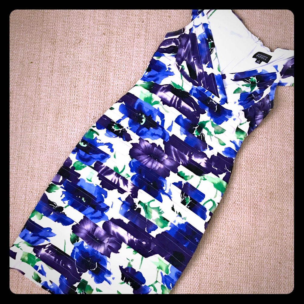 Adrianna Papell flower sheath dress